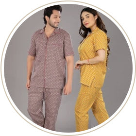 Matching couple nightwear