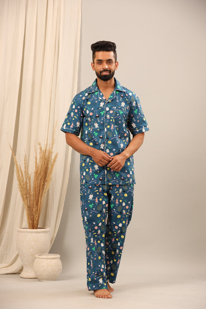 Buy Couple Pajamas, Honeymoon Gift, Customized Matching Pajamas,  Anniversary Gift, Pajamas Sets With Names Online in India 